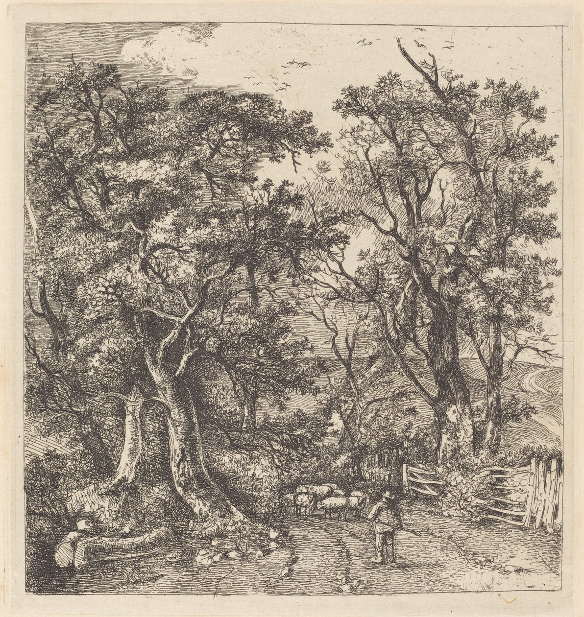 Scena drogowa, Hethersett autorstwa John Crome