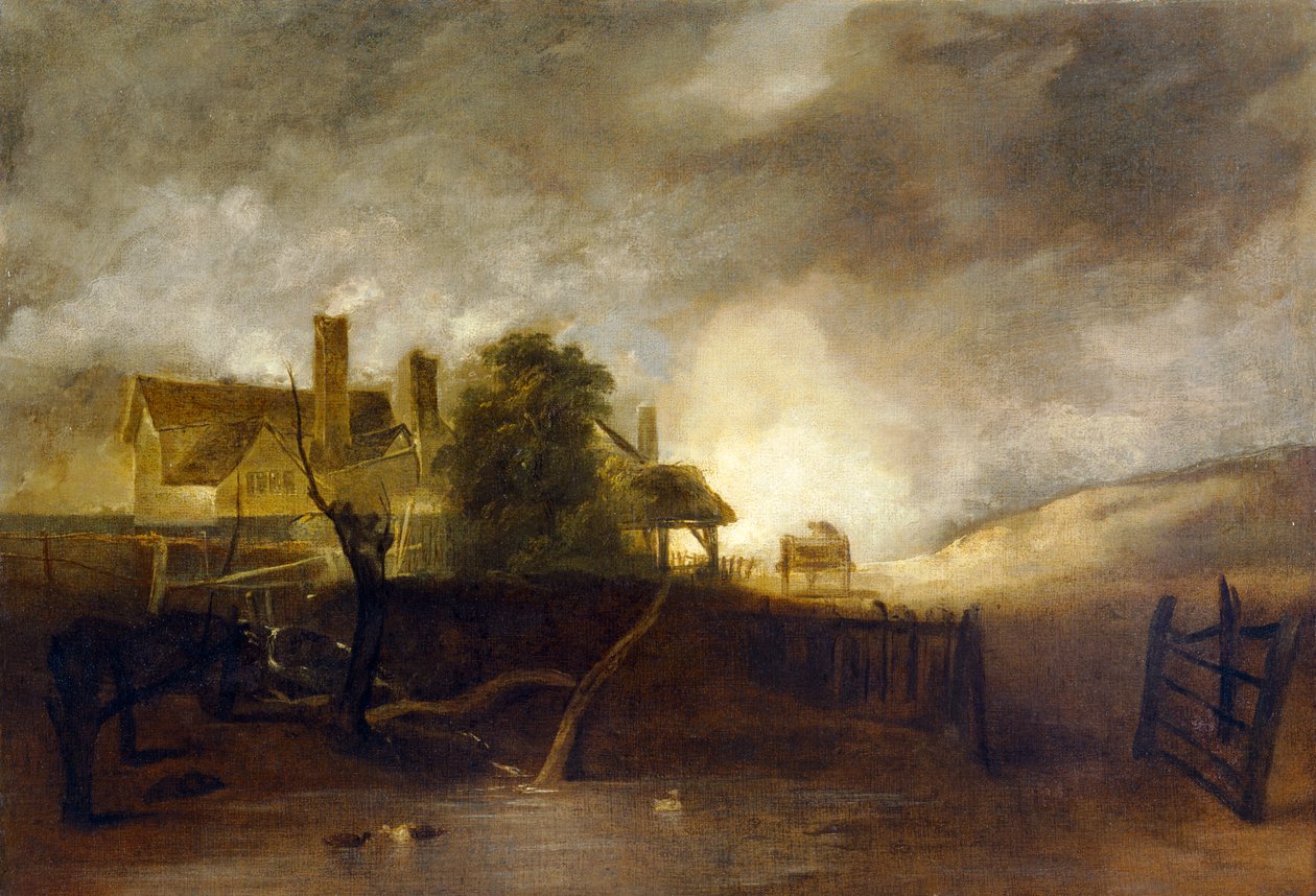 The Lime Kiln, c1805/06 (óleo sobre tela) polonês autorstwa John Crome