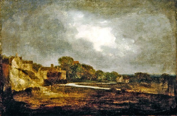 Widok na Hellesdon (olej na płótnie) autorstwa John Crome