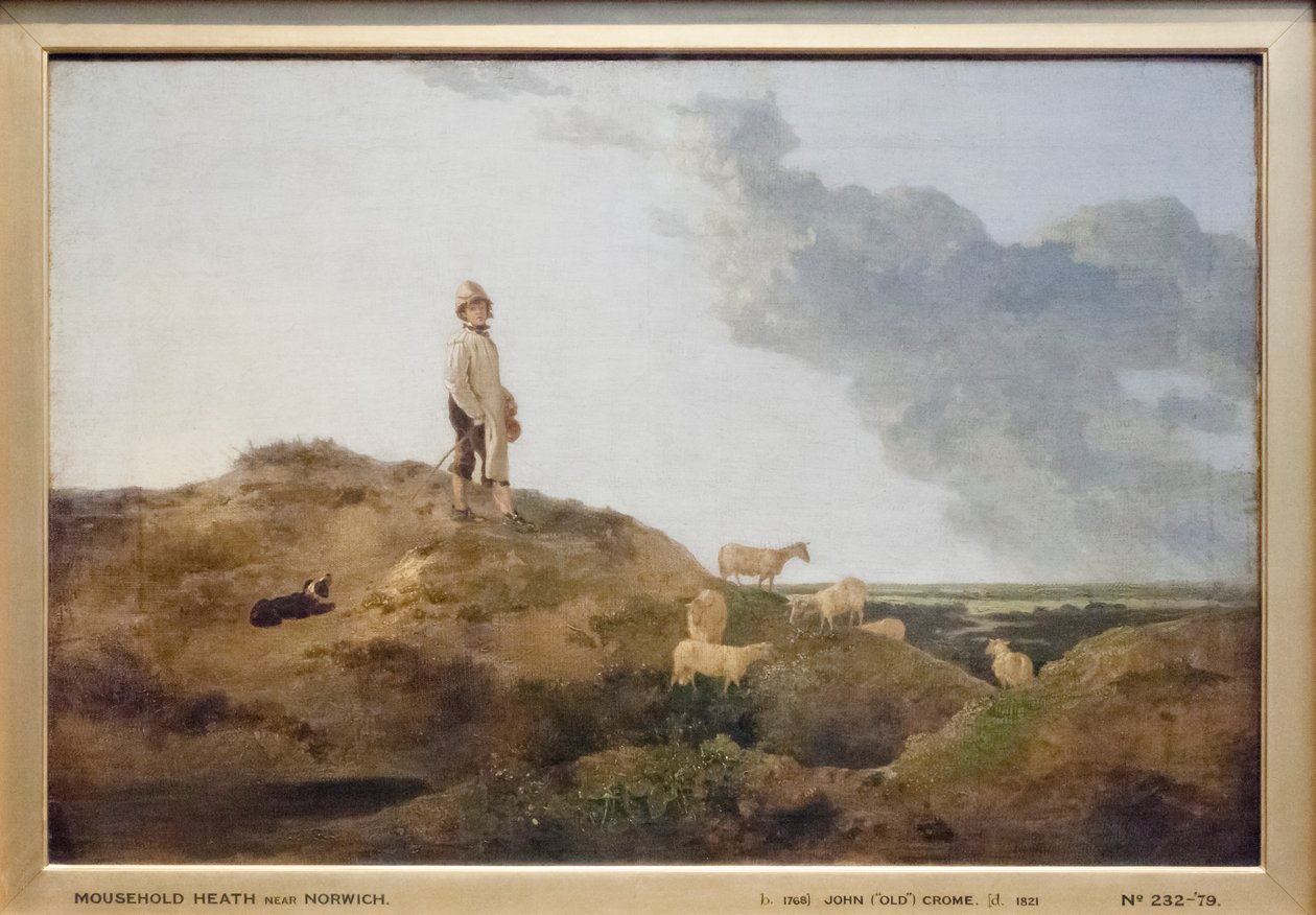 Widok na Mousehold Heath, niedaleko Norwich autorstwa John Crome