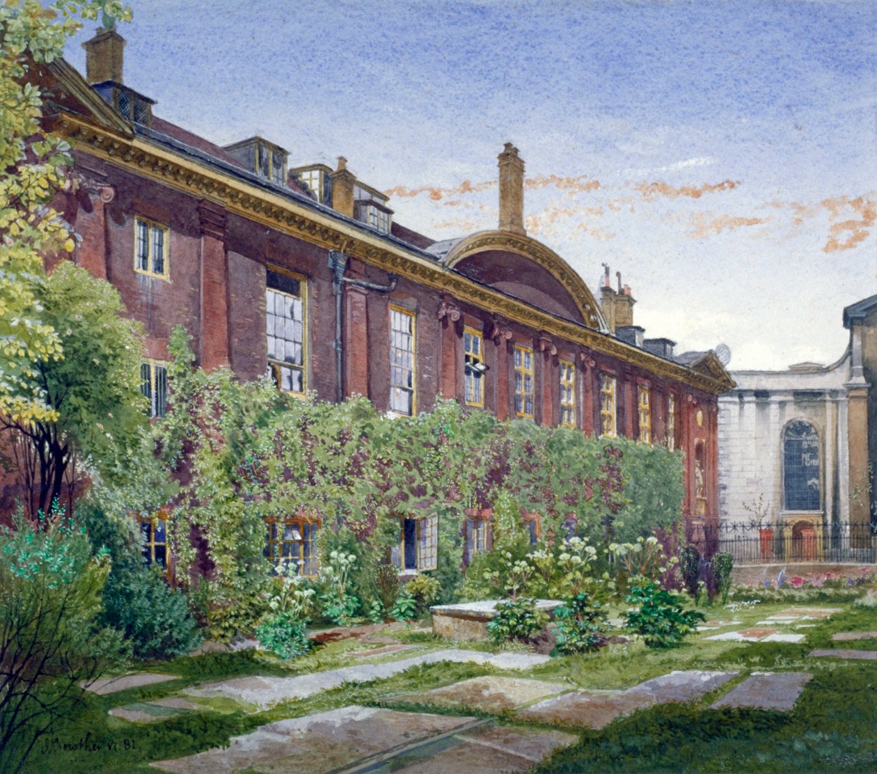 Szpital Chrystusa, Newgate Street, City of London, 1881 r. autorstwa John Crowther