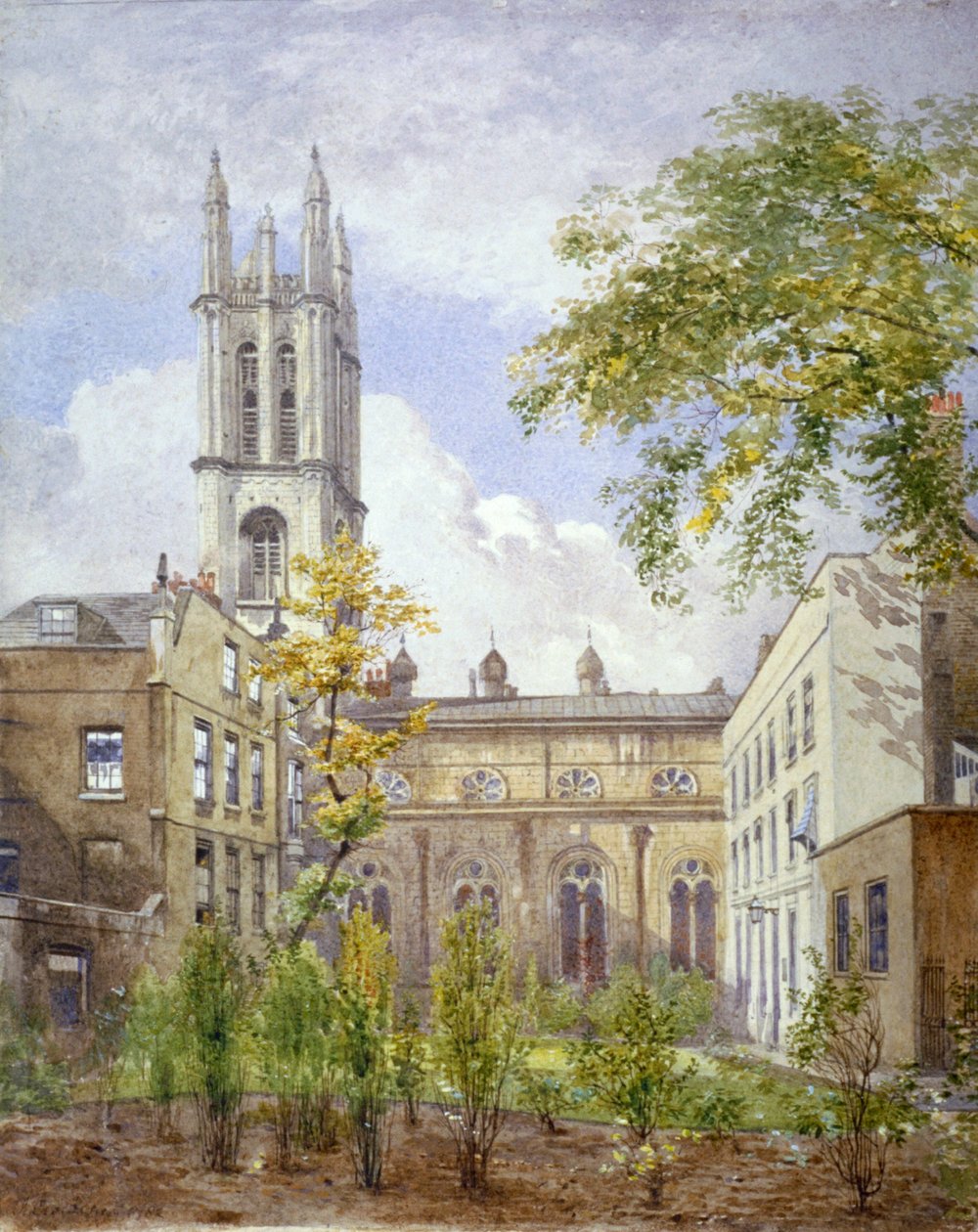 Kościół św. Michała, Cornhill, City of London, 1882. autorstwa John Crowther