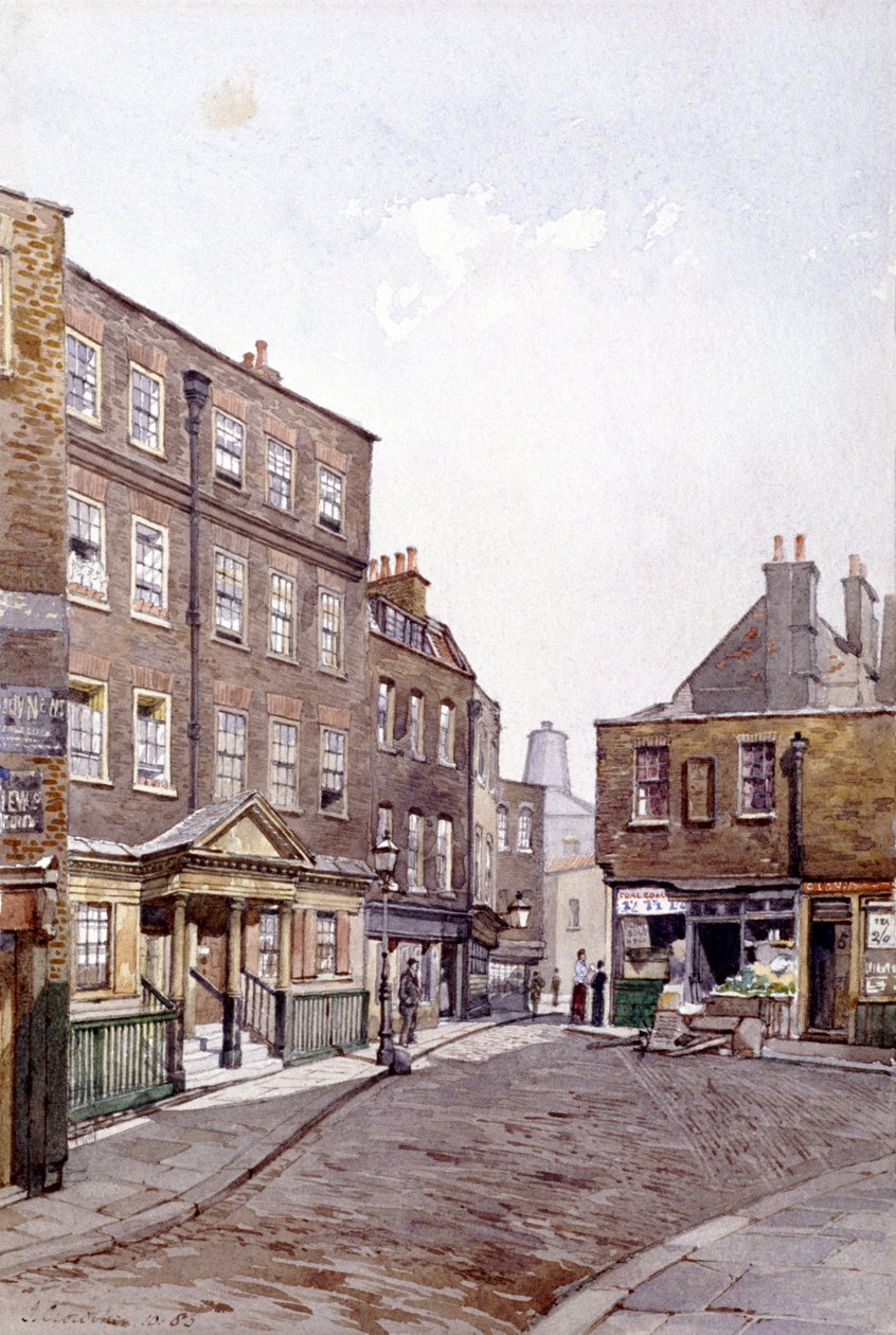 Clerkenwell Close, Londyn, 1883 autorstwa John Crowther