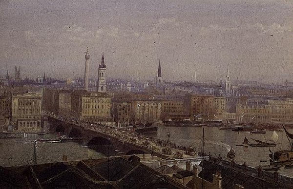Most Londyński z pomnikiem autorstwa John Crowther