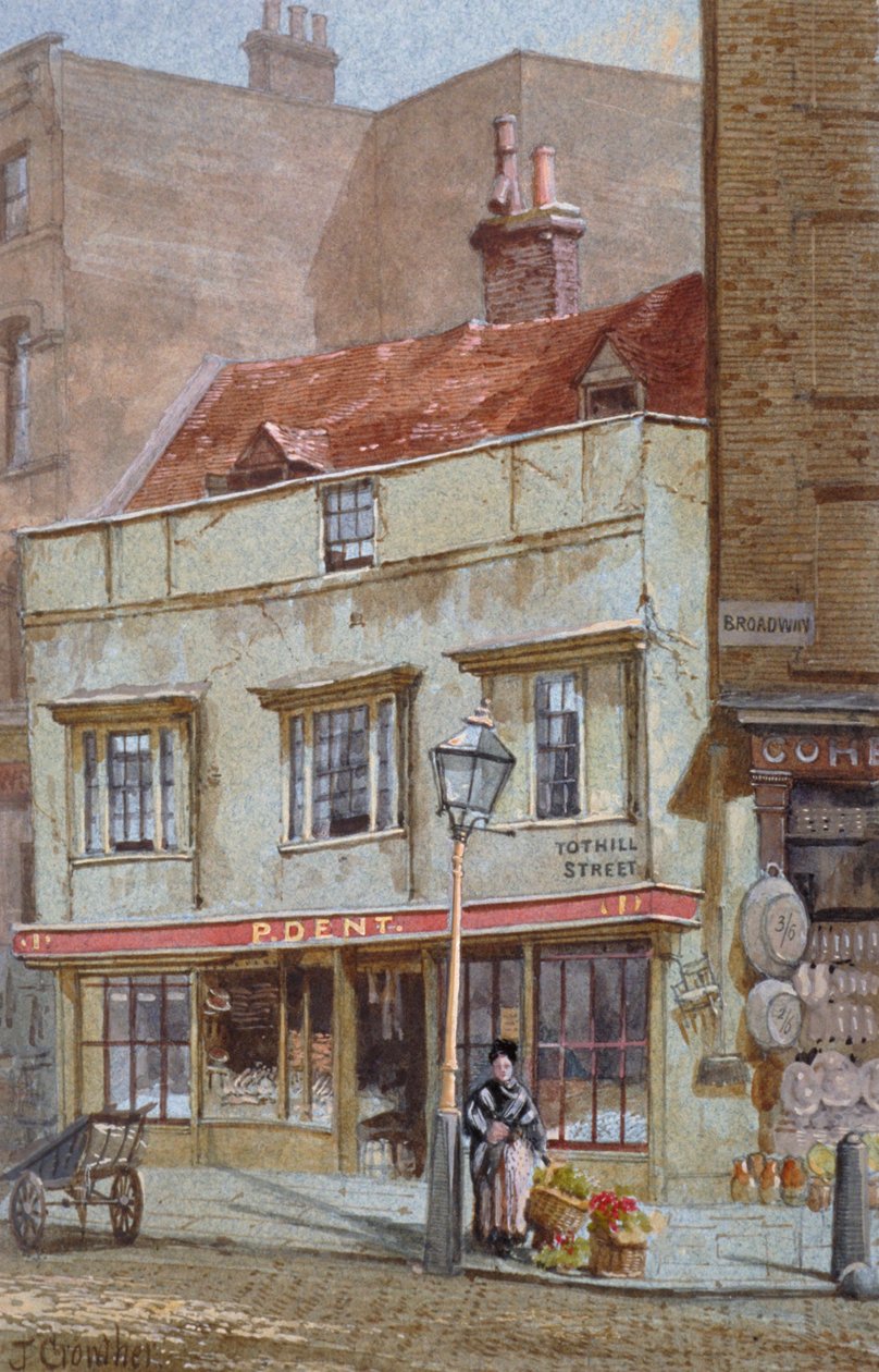 Nr 1 Tothill Street, Westminster, Londyn, ok. 1880. autorstwa John Crowther