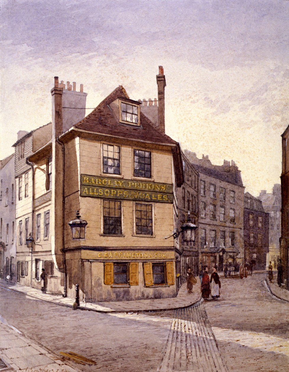 Northumberland Head Inn, Stepney, Londyn, 1884 autorstwa John Crowther