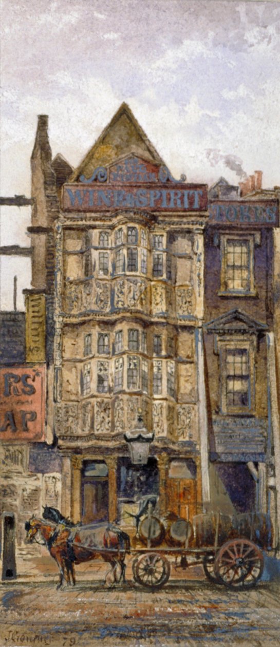Dom Sir Paula Pindara, Bishopsgate, City of London, 1879 autorstwa John Crowther