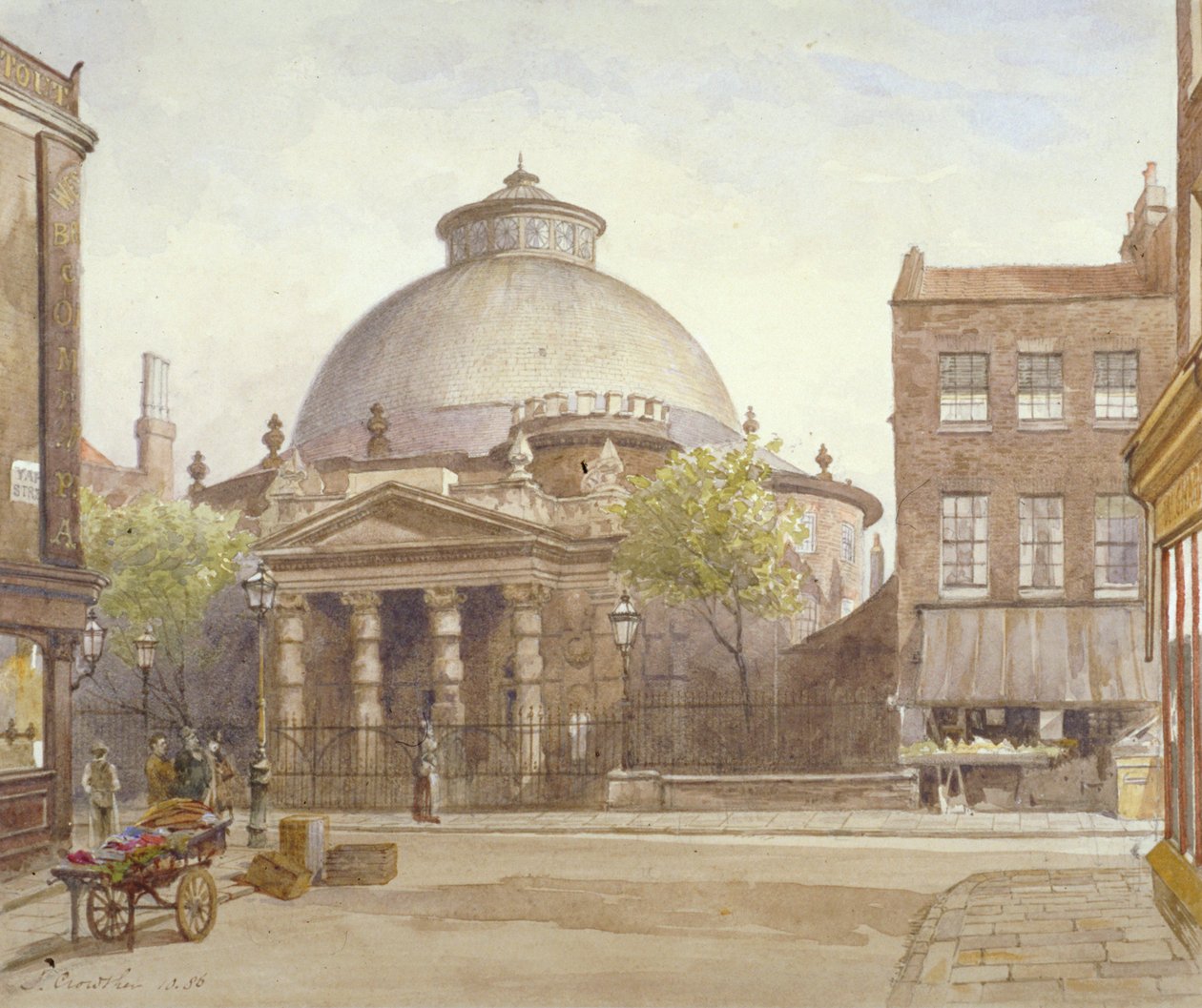 Kaplica Spa Fields, Exmouth Street, Finsbury, Londyn, 1886 autorstwa John Crowther