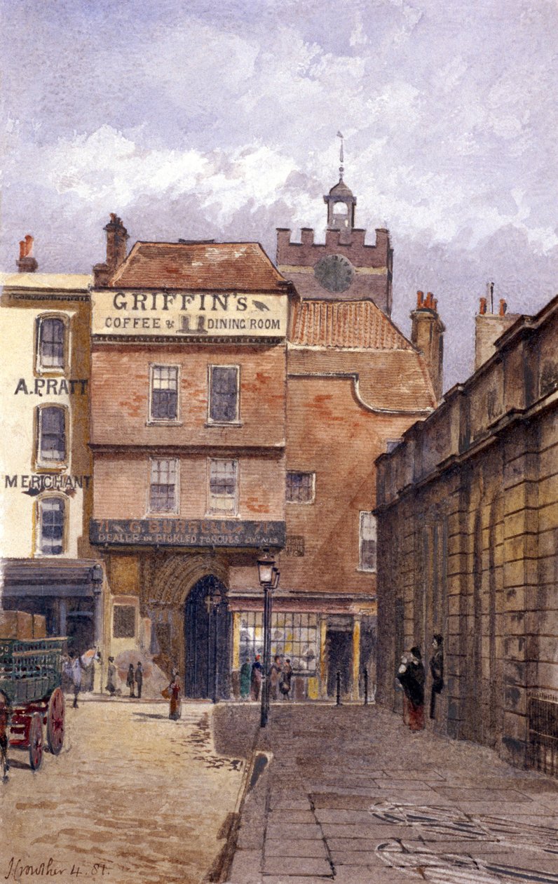 Klasztor św Bartłomieja, Londyn, 1881 r. autorstwa John Crowther