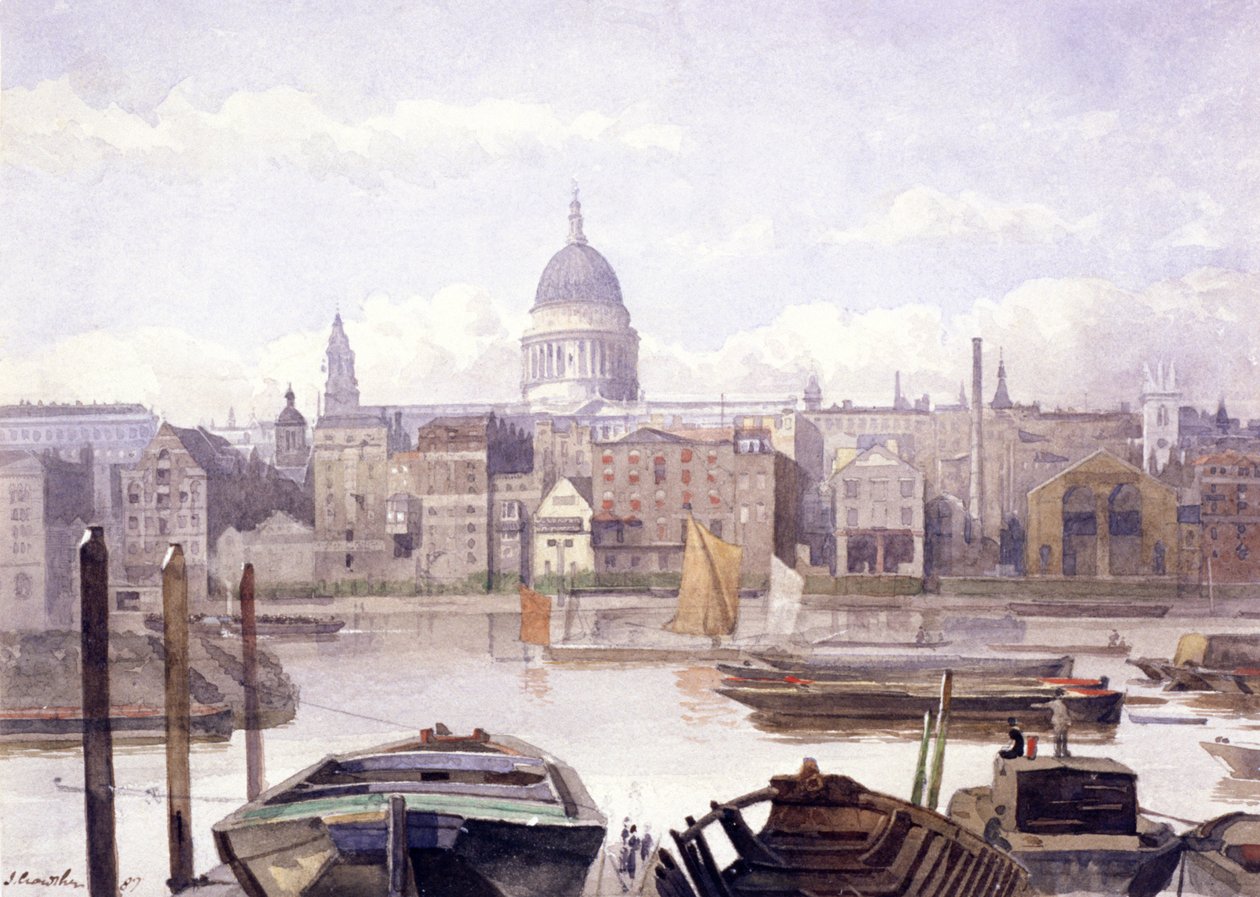 Katedra św. Pawła, Londyn, 1887 autorstwa John Crowther