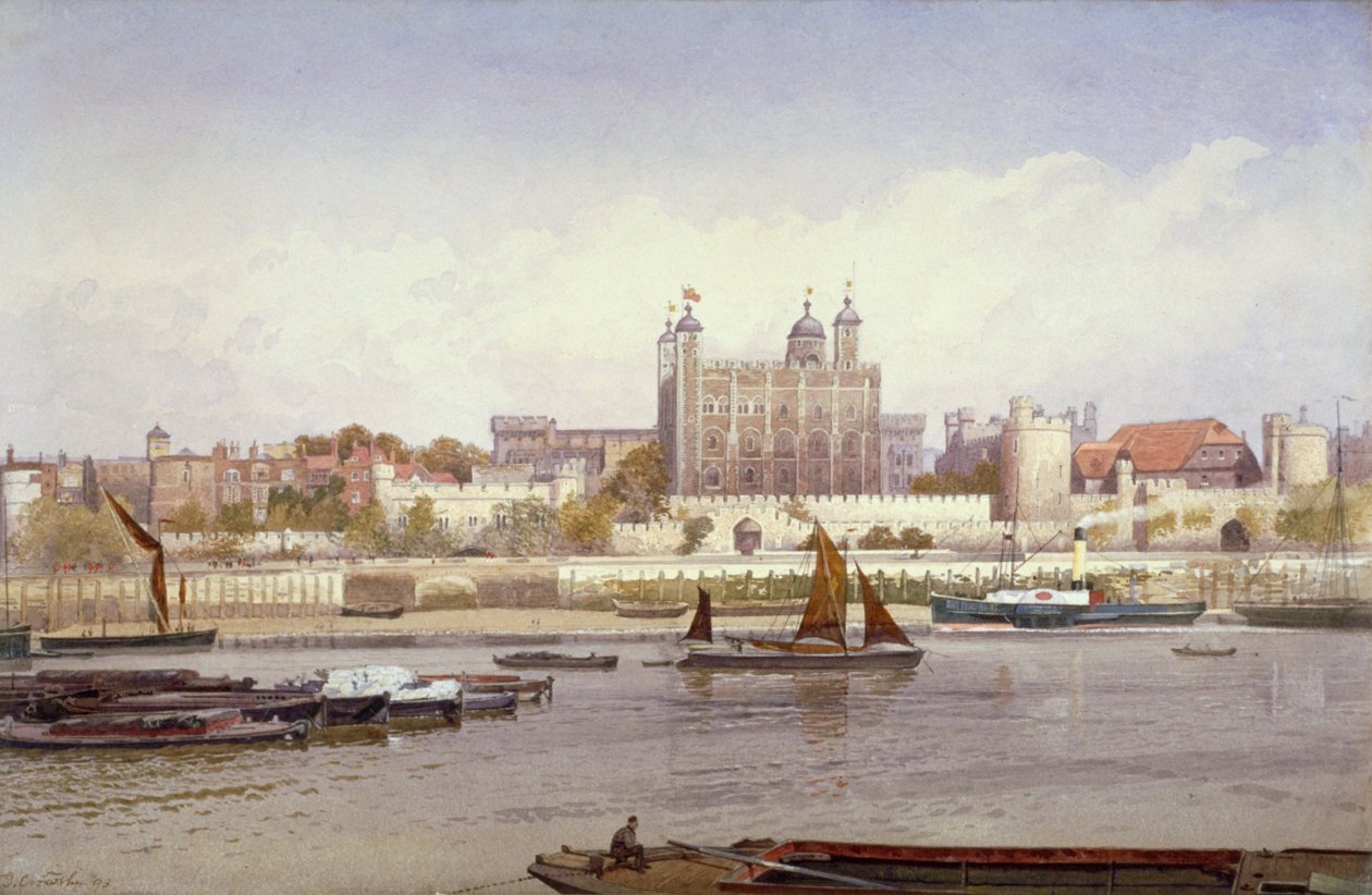 Tower of London, 1893 autorstwa John Crowther