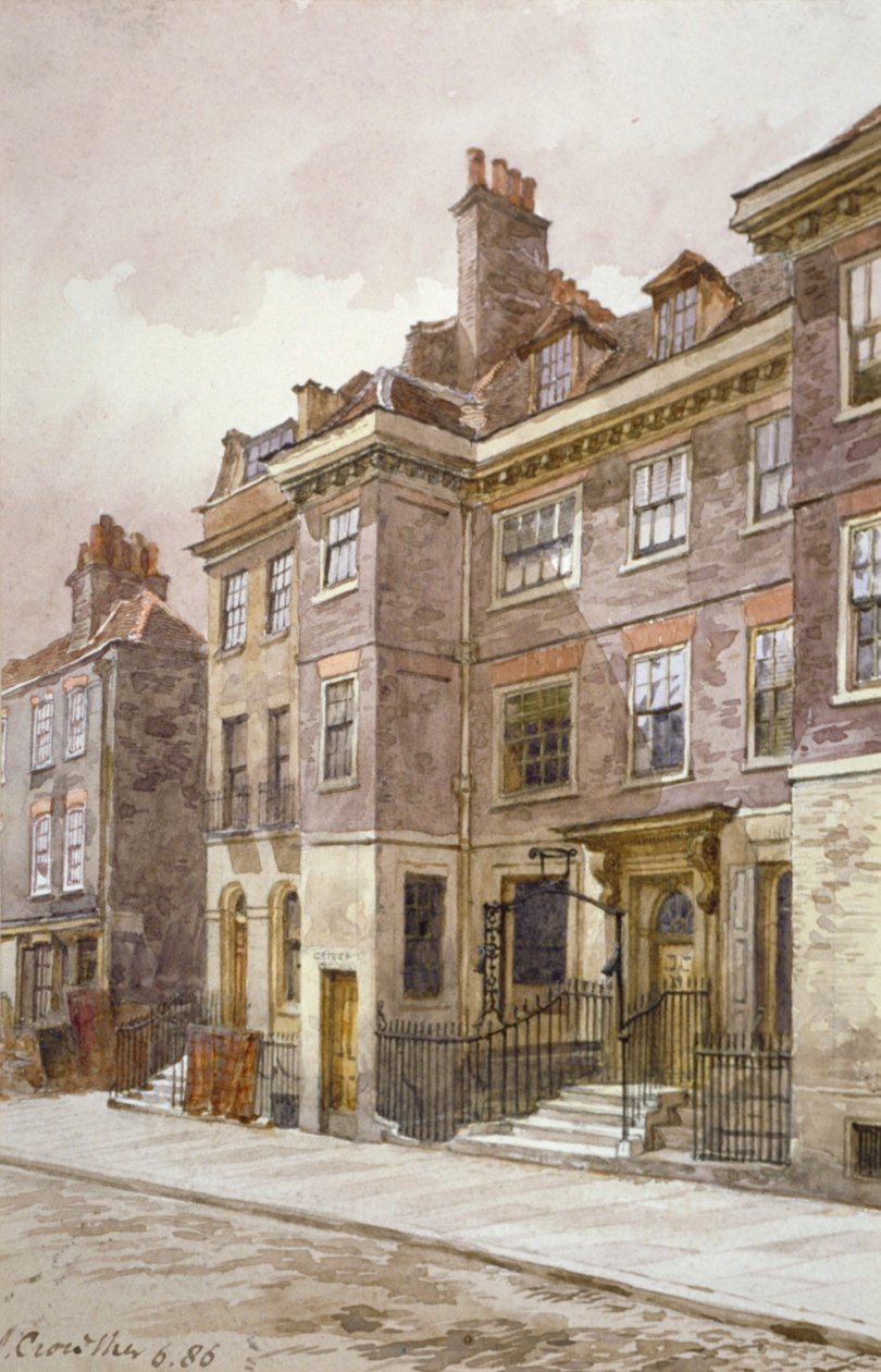 Widok ulicy Mansell, Londyn, 1886 r. autorstwa John Crowther