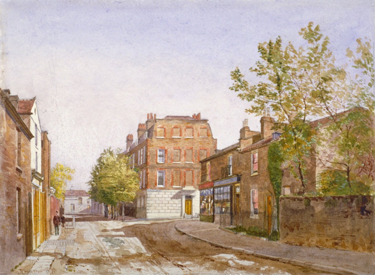 Widok Mawson House, Chiswick Lane, Chiswick, Londyn, 1882 autorstwa John Crowther