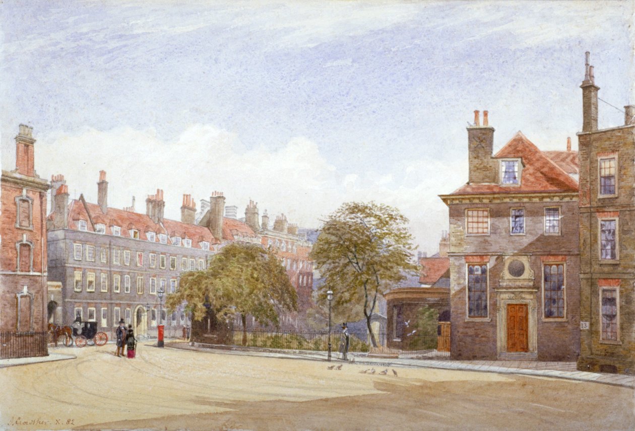 Widok New Inn, Wych Street, Westminster, Londyn, 1882. autorstwa John Crowther