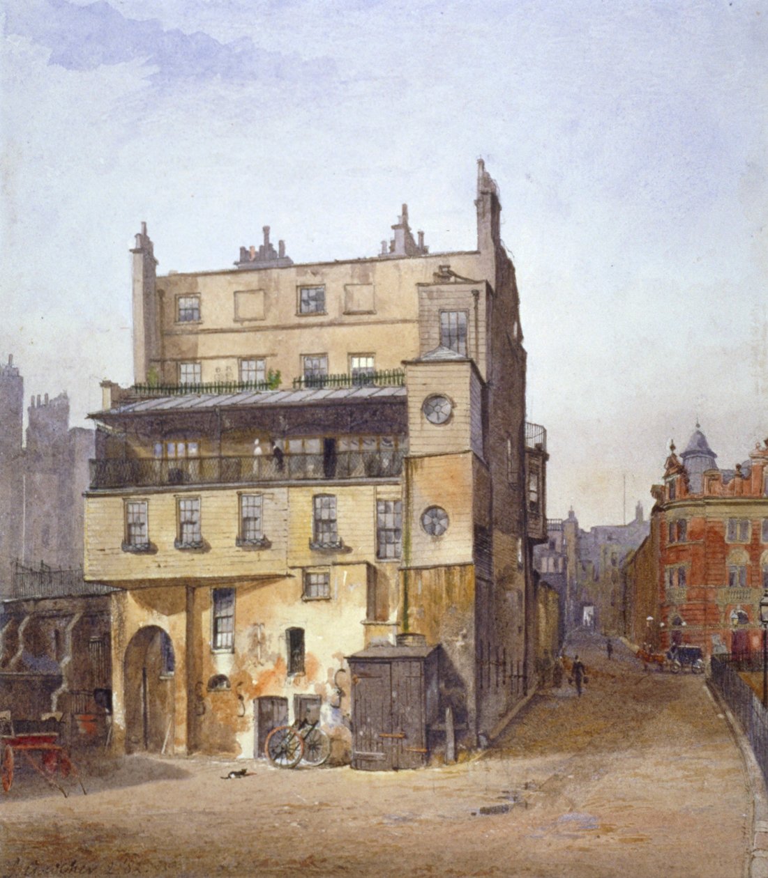 Widok domu, Cecil Street, Westminster, Londyn, 1882 autorstwa John Crowther