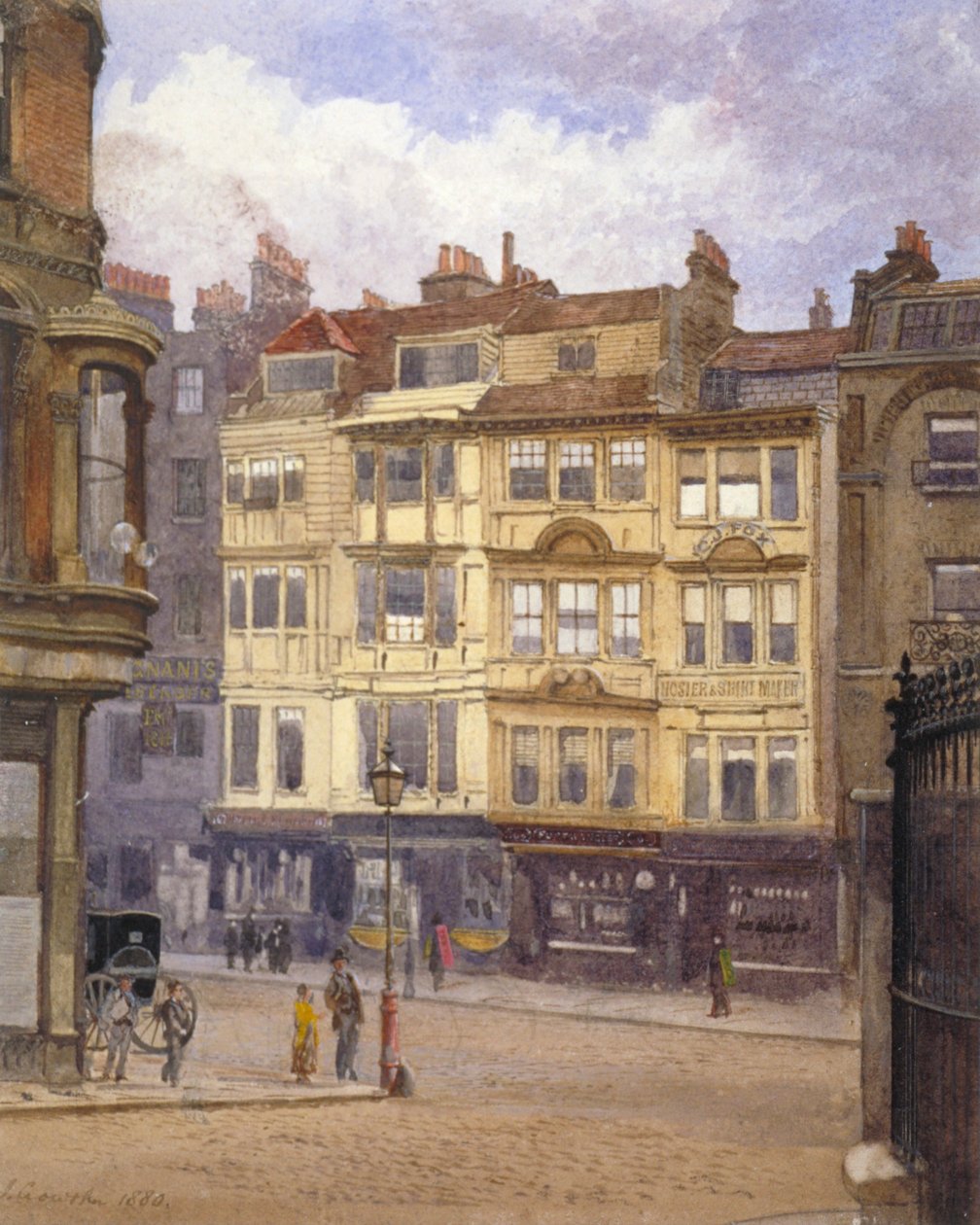 Widok nr 164-165 Strand, Westminster, Londyn, 1880 autorstwa John Crowther