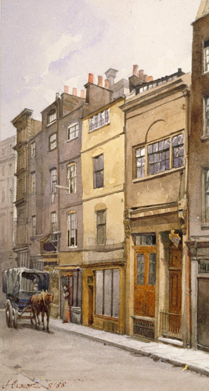Widok sali proboszcza, Silver Street, Londyn, 1888 r. autorstwa John Crowther