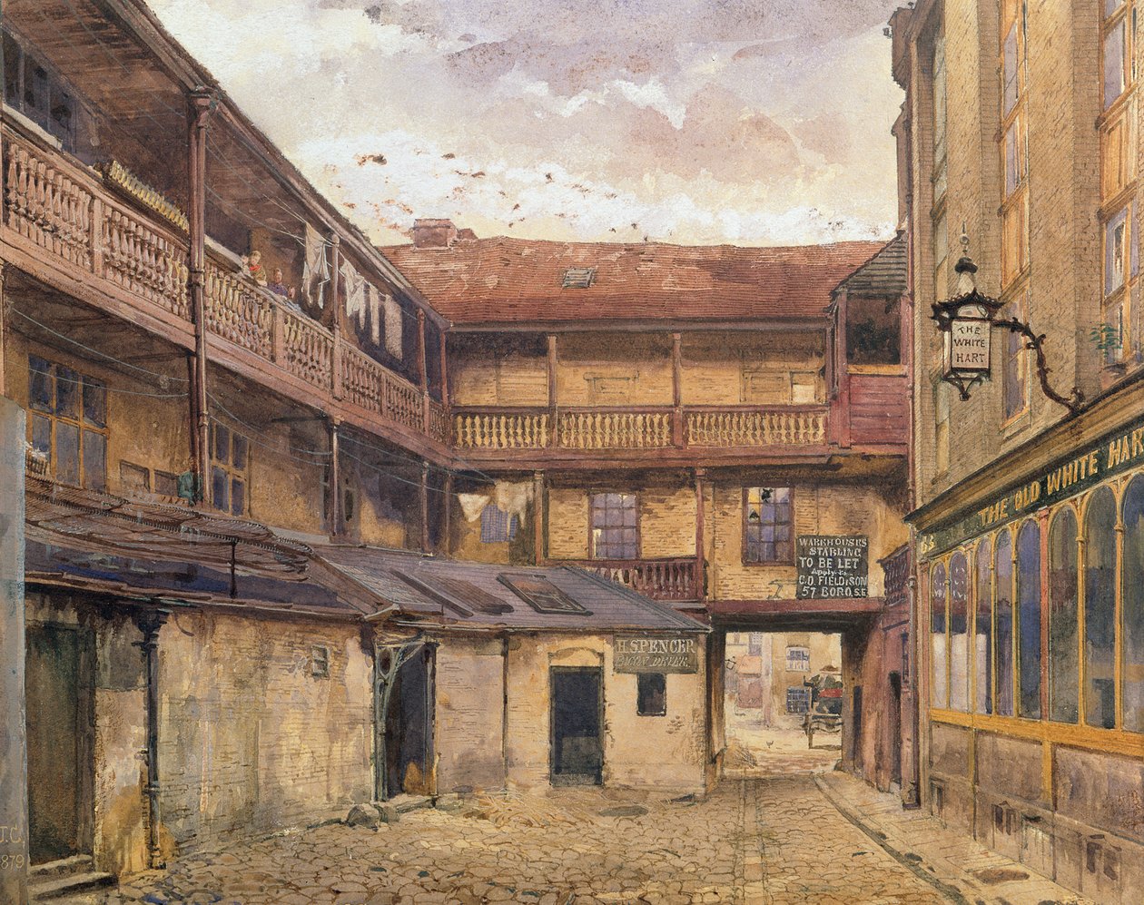 White Hart Inn, Southwark, 1879 autorstwa John Crowther