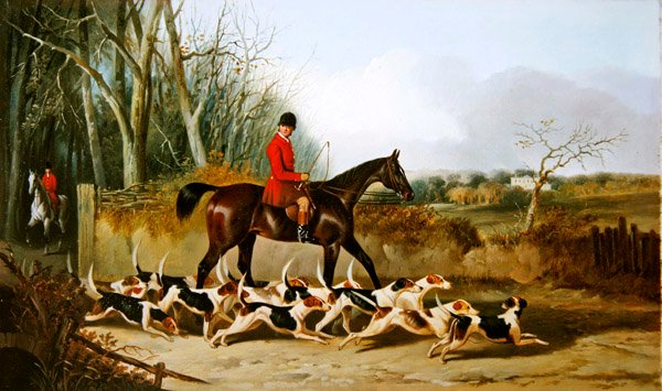 Croxteth Harriers, tył Stanfield (olej na płótnie) autorstwa John Dalby