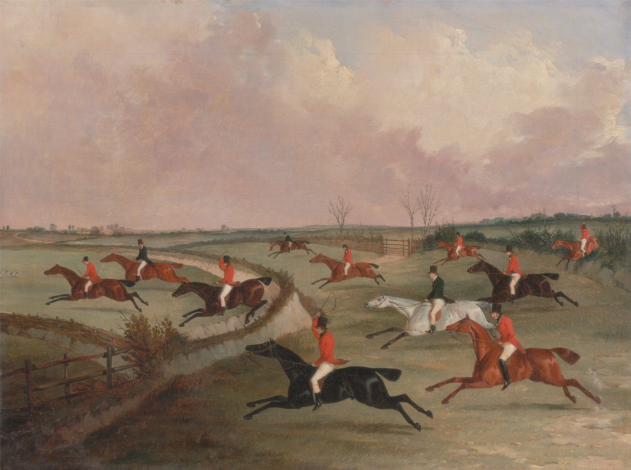 Polowanie na Quorn w Full Cry: Second Horses autorstwa John Dalby