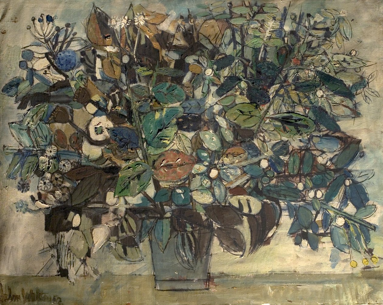 Studium kwiatowe, jesień, 1952 autorstwa John Dawson Watson