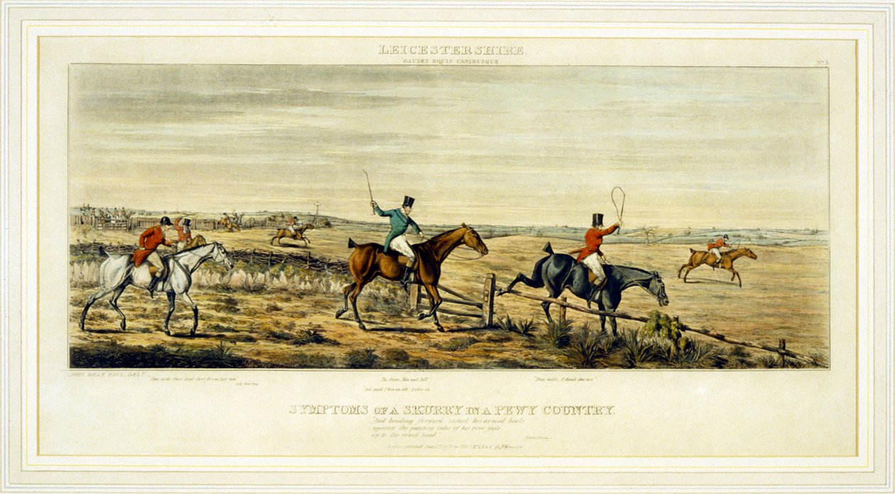 Objawy biegania, The Leicestershires, grawerowane przez Henry
