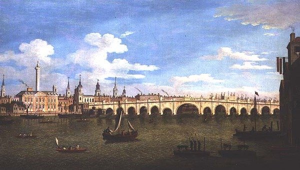 Most Londyński, ok.1820 autorstwa John Dean Paul