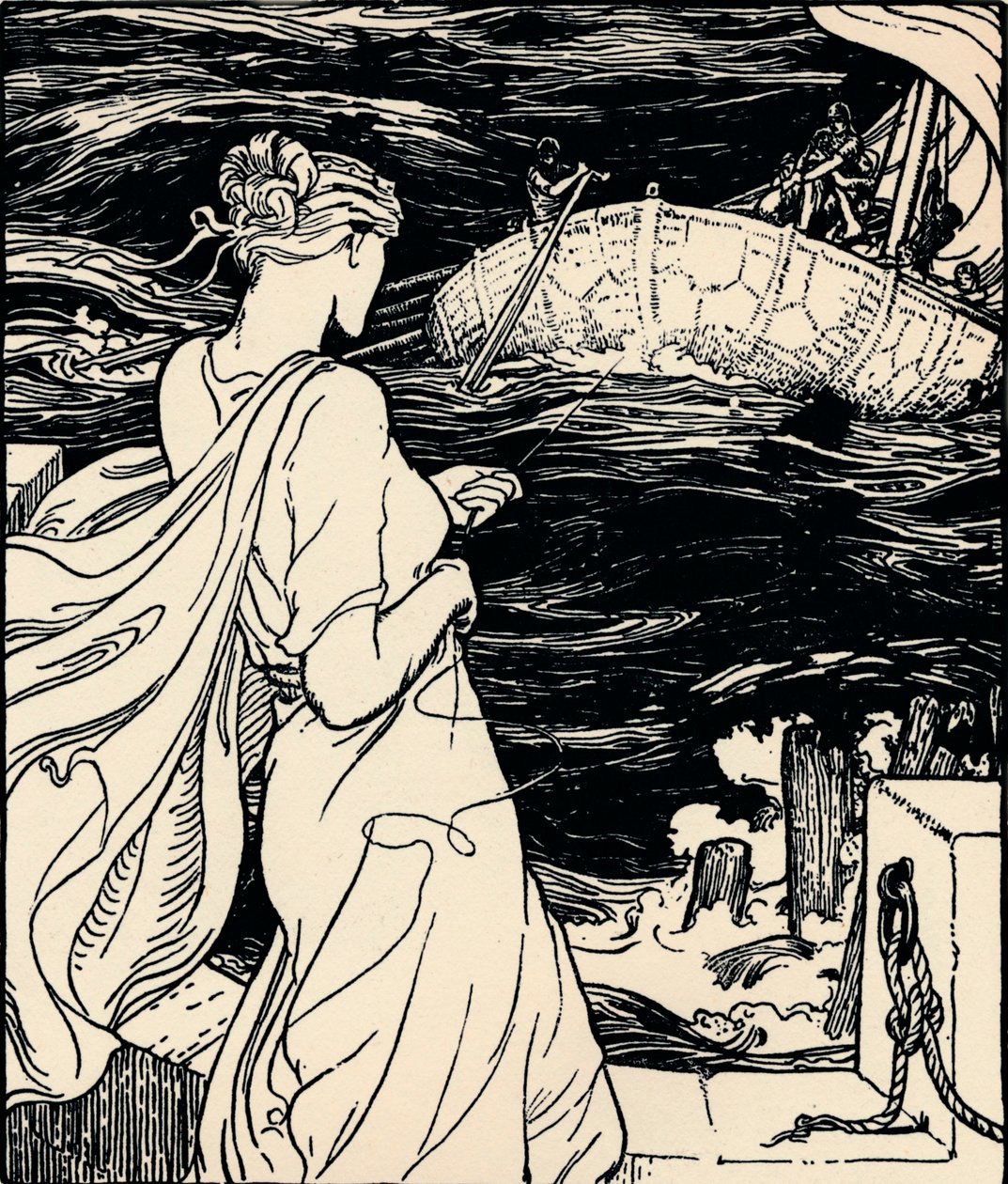 Królowa Magicznego Clew, ok. 1900 autorstwa John Dickson Batten
