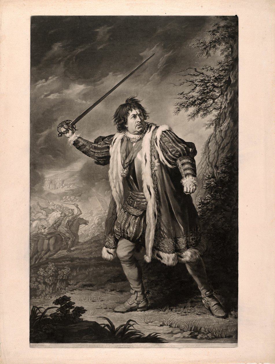 Pan Garrick w „Ryszardzie Trzecim” autorstwa John Dixon