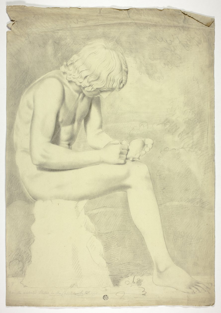 Po Spinario autorstwa John Downman