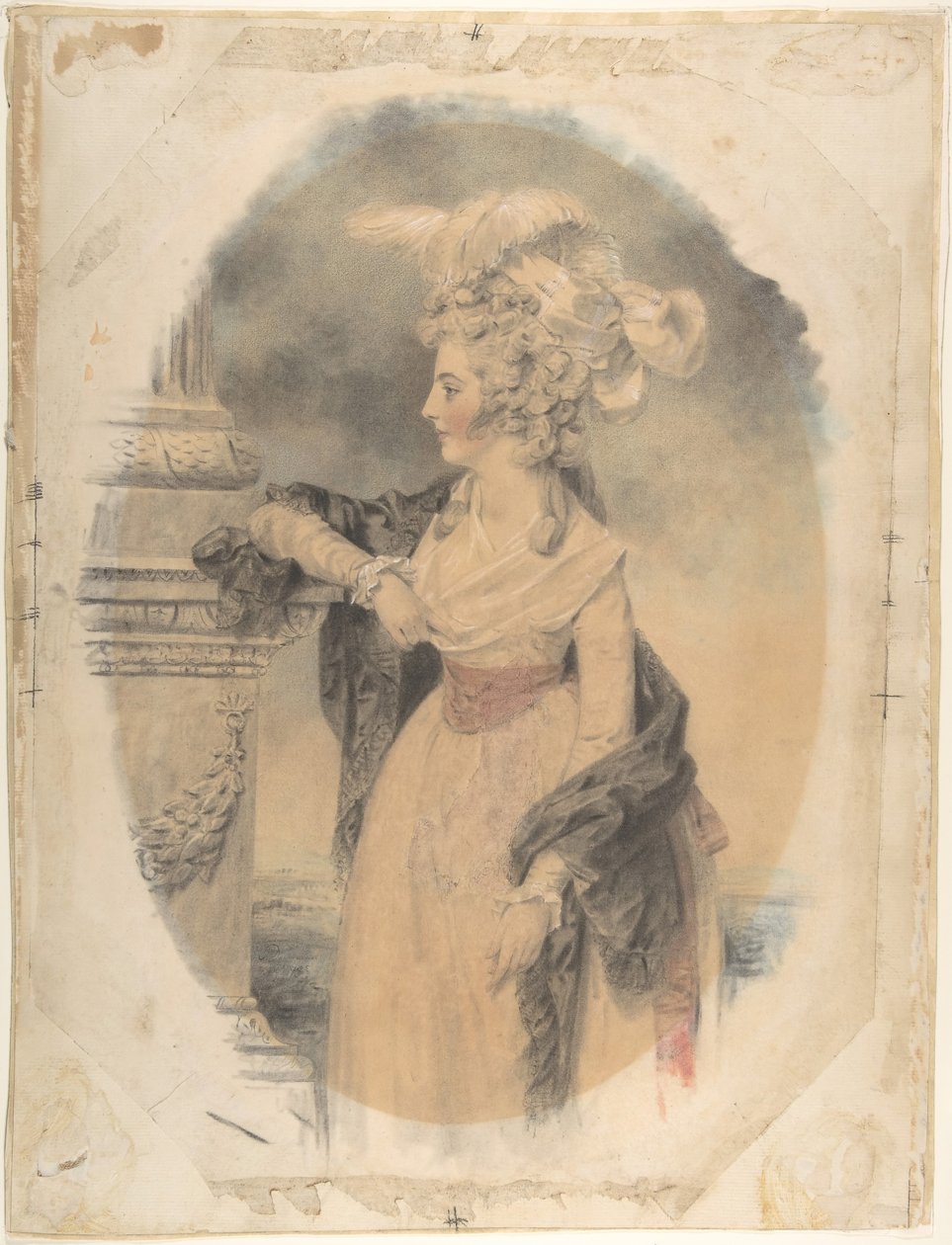Elizabeth Ford, później Lady Colville z Culross, 1785. autorstwa John Downman