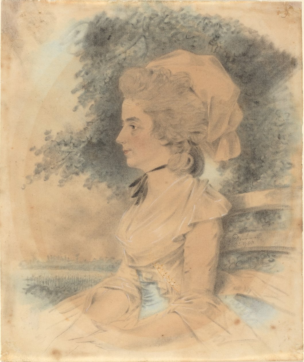 Pani George Mills autorstwa John Downman