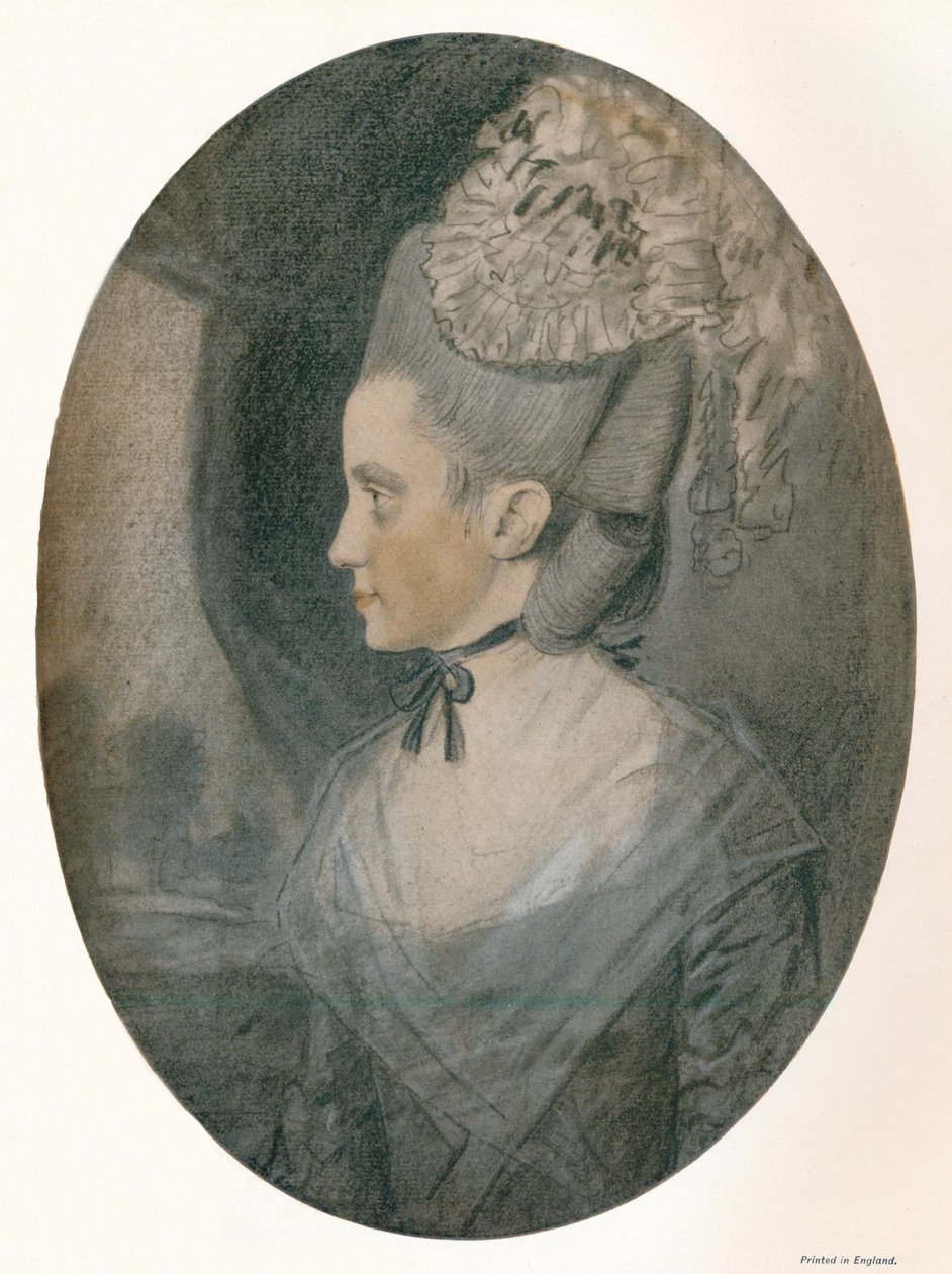 Pani John Mortlock Nee Harrison, c1780 autorstwa John Downman