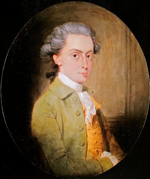 Portret Johna Heighama z Humstanu (olej na panelu) autorstwa John Downman