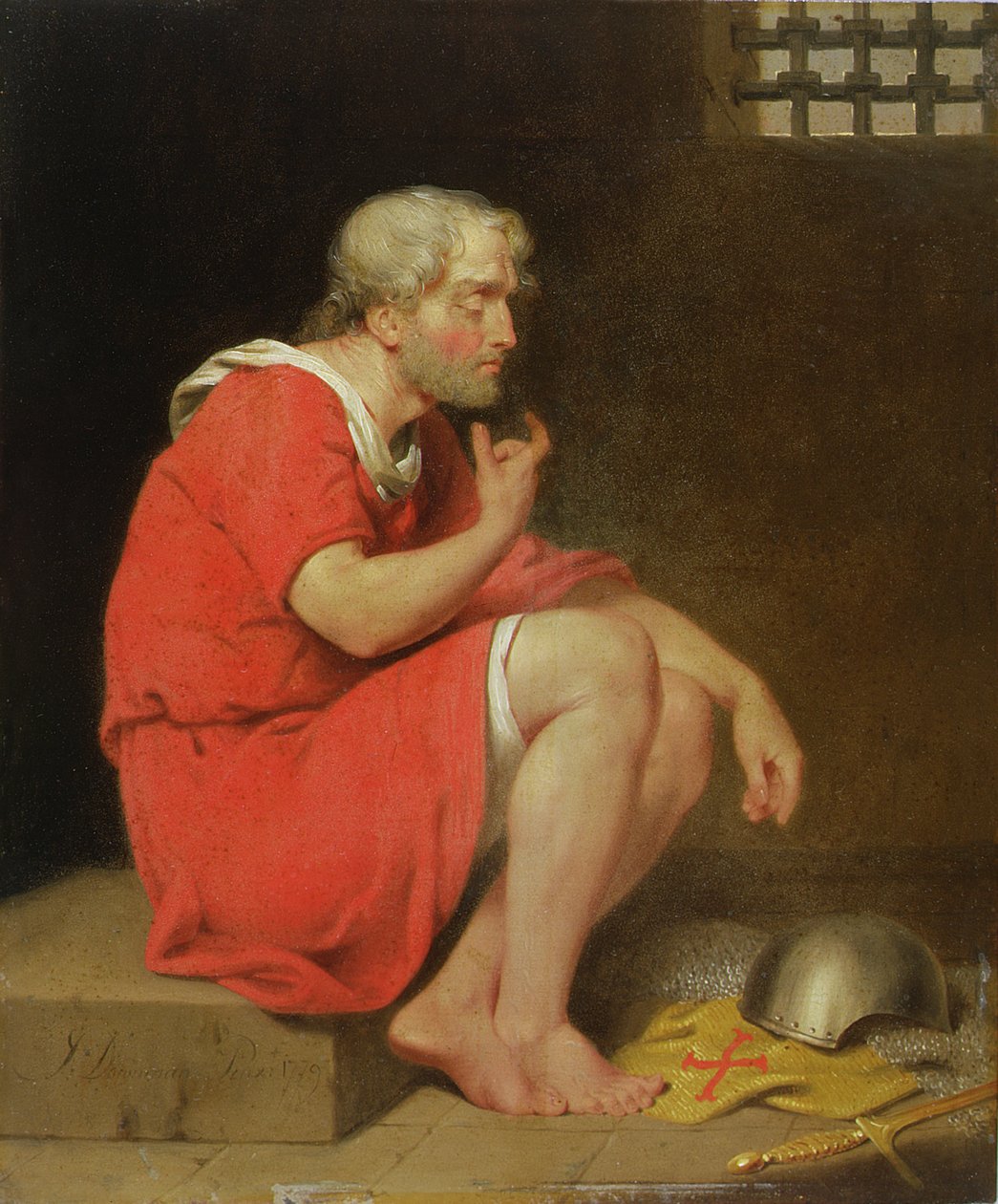 Robert (ok.1054-1134) książę Normandii w więzieniu autorstwa John Downman
