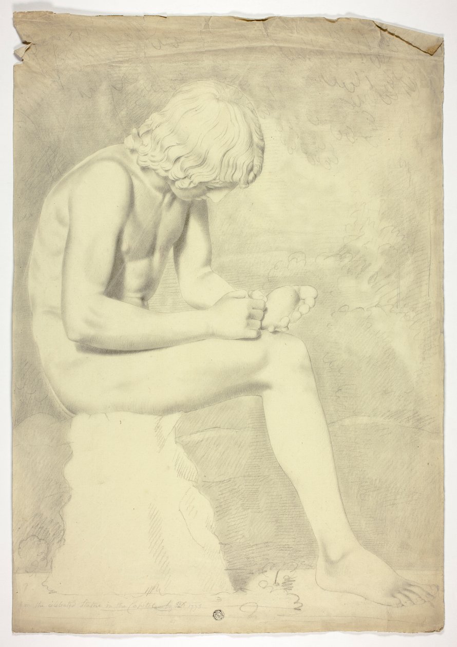 Po Spinario autorstwa John Downman