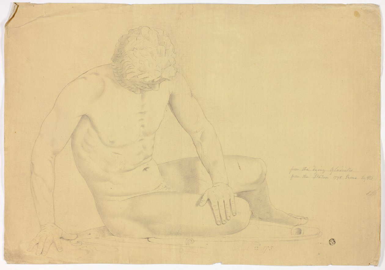 Posąg umierającej Galii autorstwa John Downman
