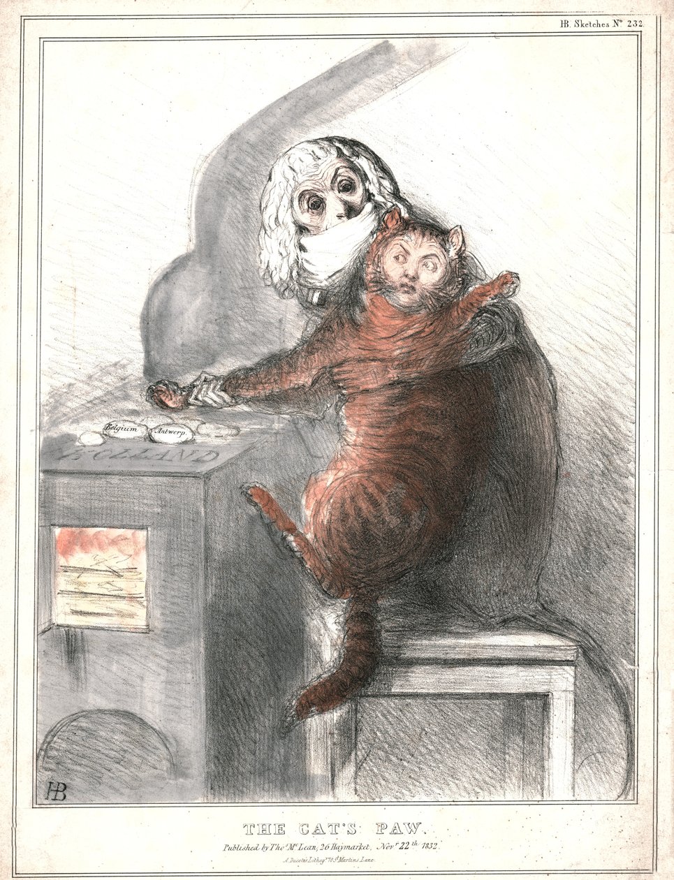 „Kocia łapa”, 1832. autorstwa John Doyle