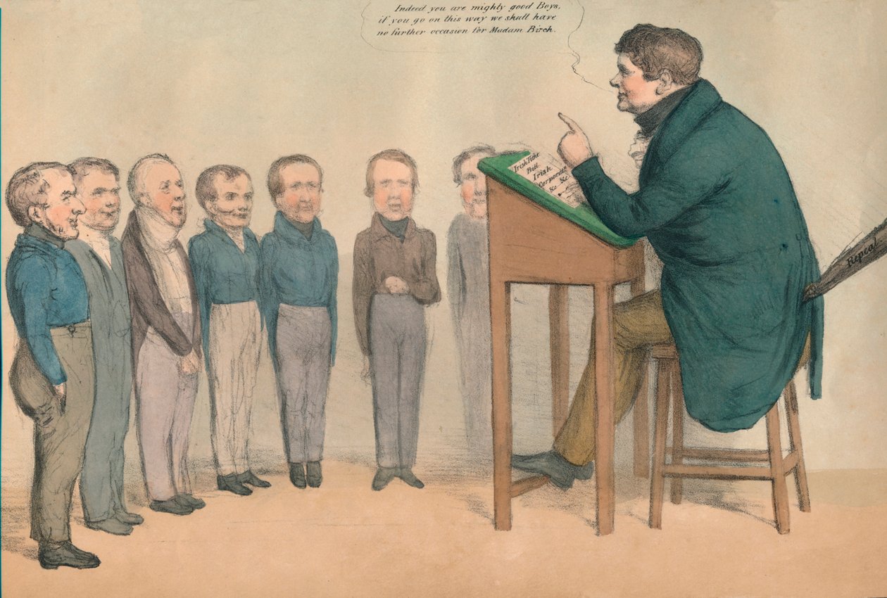 Korepetytor irlandzki, 1836. autorstwa John Doyle