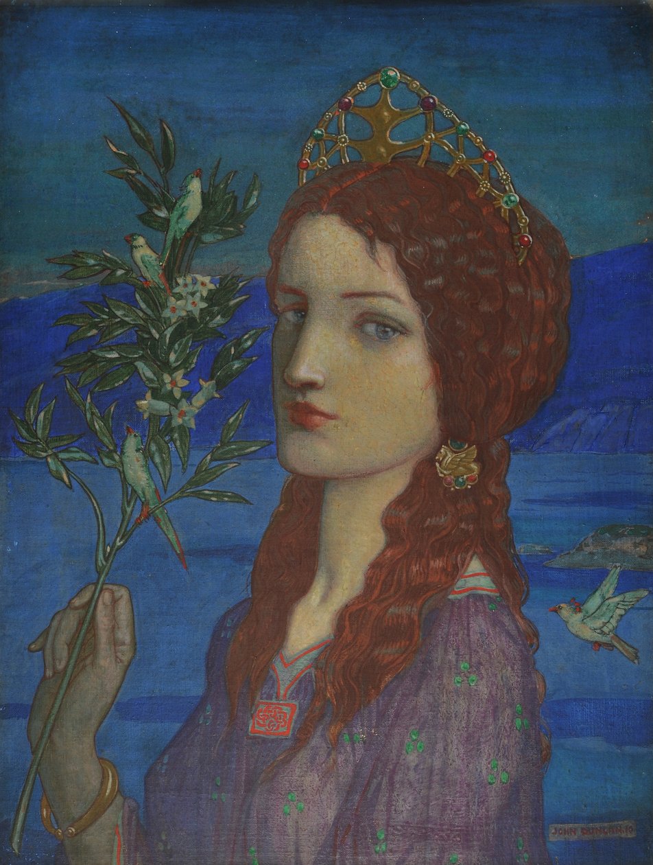 Posłaniec Tetry, 1910 (tempera na płótnie) autorstwa John Duncan