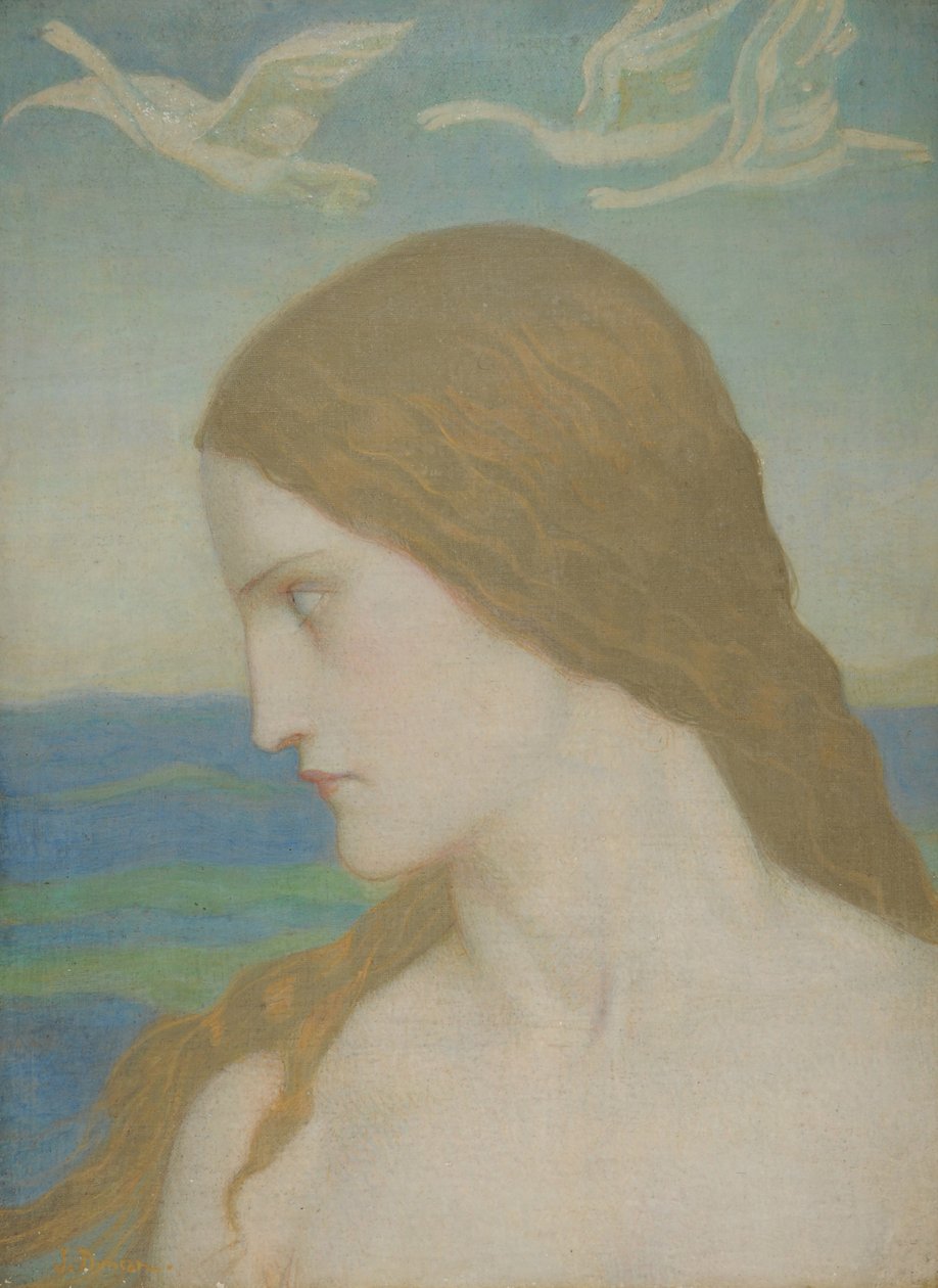 Wenus, która nigdy się nie skończyła, 1910-20 (tempera na płótnie) autorstwa John Duncan