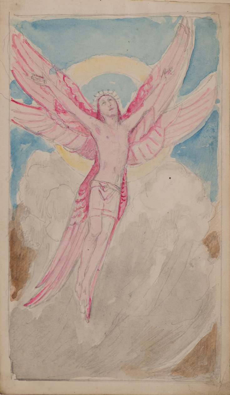 Wizja św. Franciszka (akwarela) autorstwa John Duncan