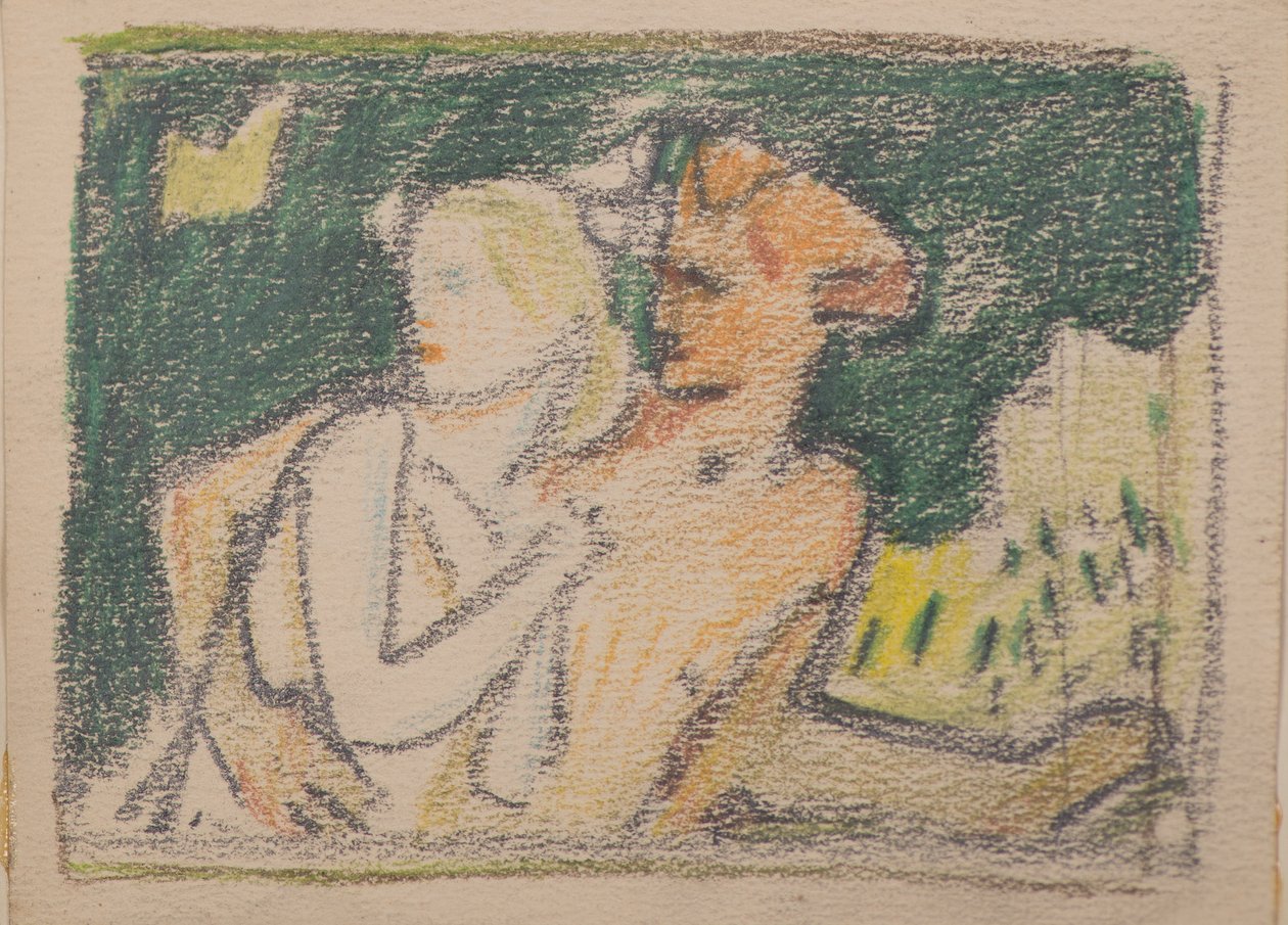Bez tytułu [Uciekająca para] (ołówek) autorstwa John Duncan