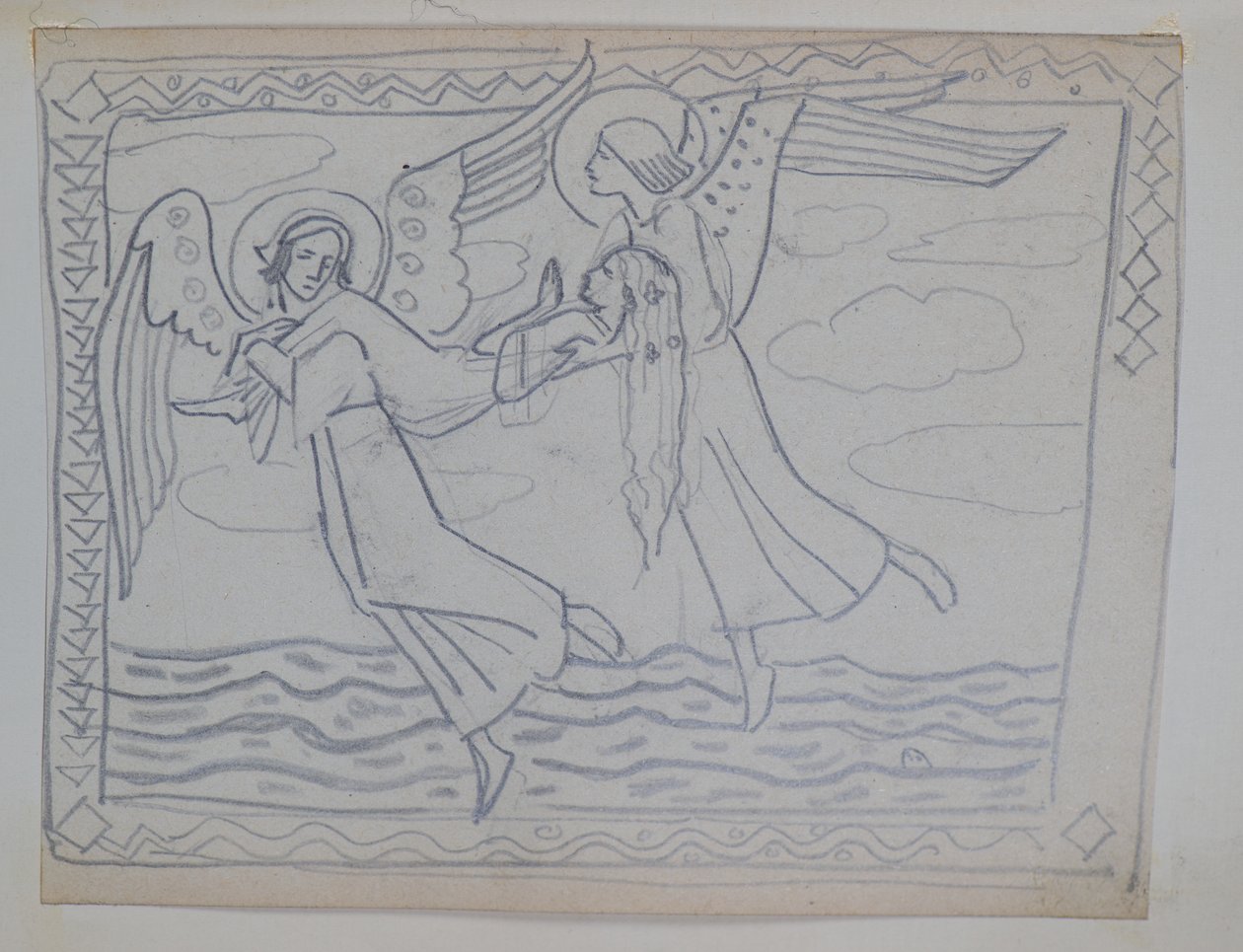 Bez tytułu [Studium dla św. Oblubienicy autorstwa John Duncan