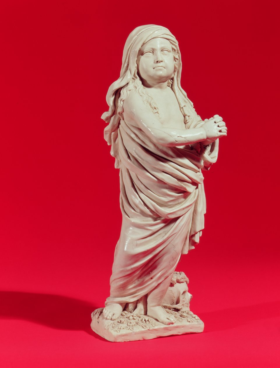 Lydia Dwight wskrzeszona, 1674 (kamionka szkliwiona listwami) autorstwa John Dwight