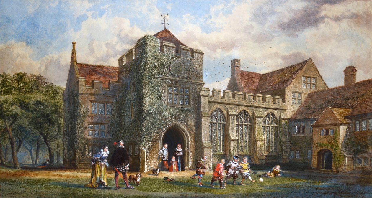 Dartington Manor House, Devon autorstwa John Edmund Buckley