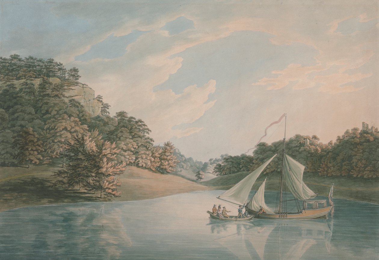 Jezioro, Hawkstone Park, Shropshire autorstwa John Emes