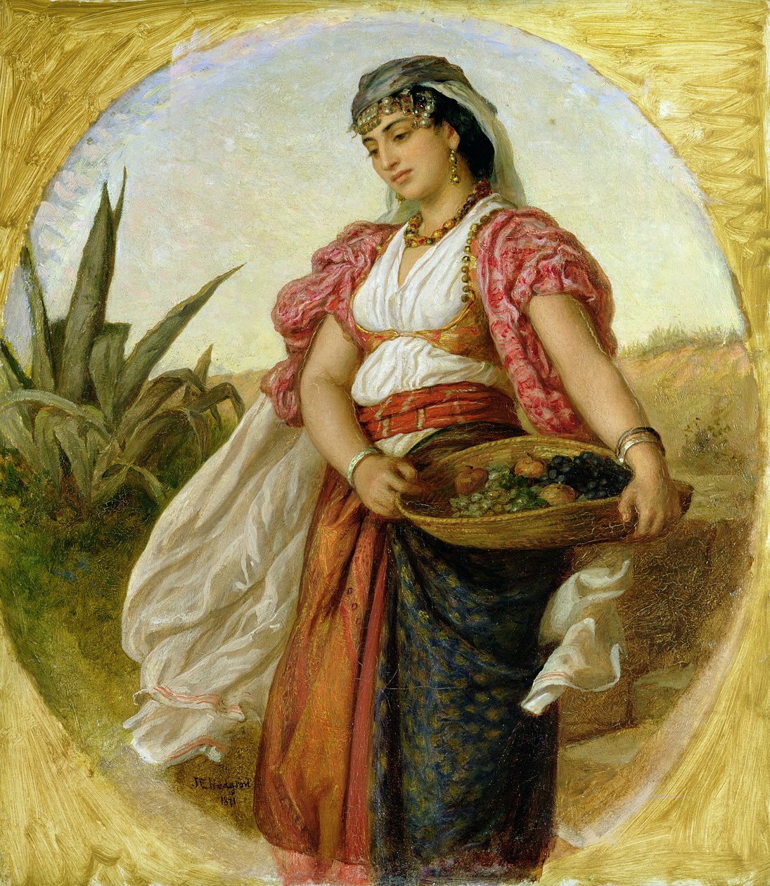 Kobieta z Algieru, 1871 autorstwa John Evan Hodgson