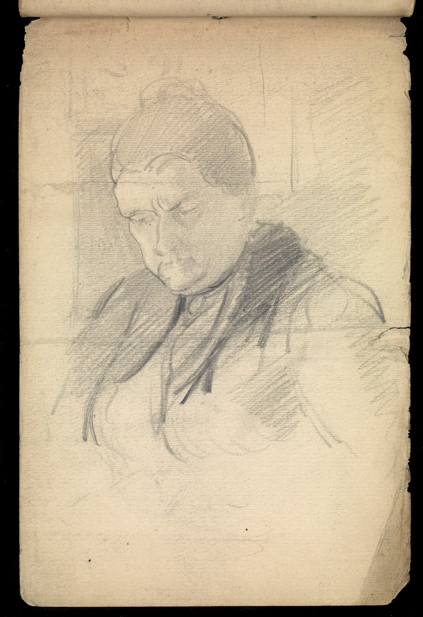 Portret kobiety, szkicownik autorstwa John Everett