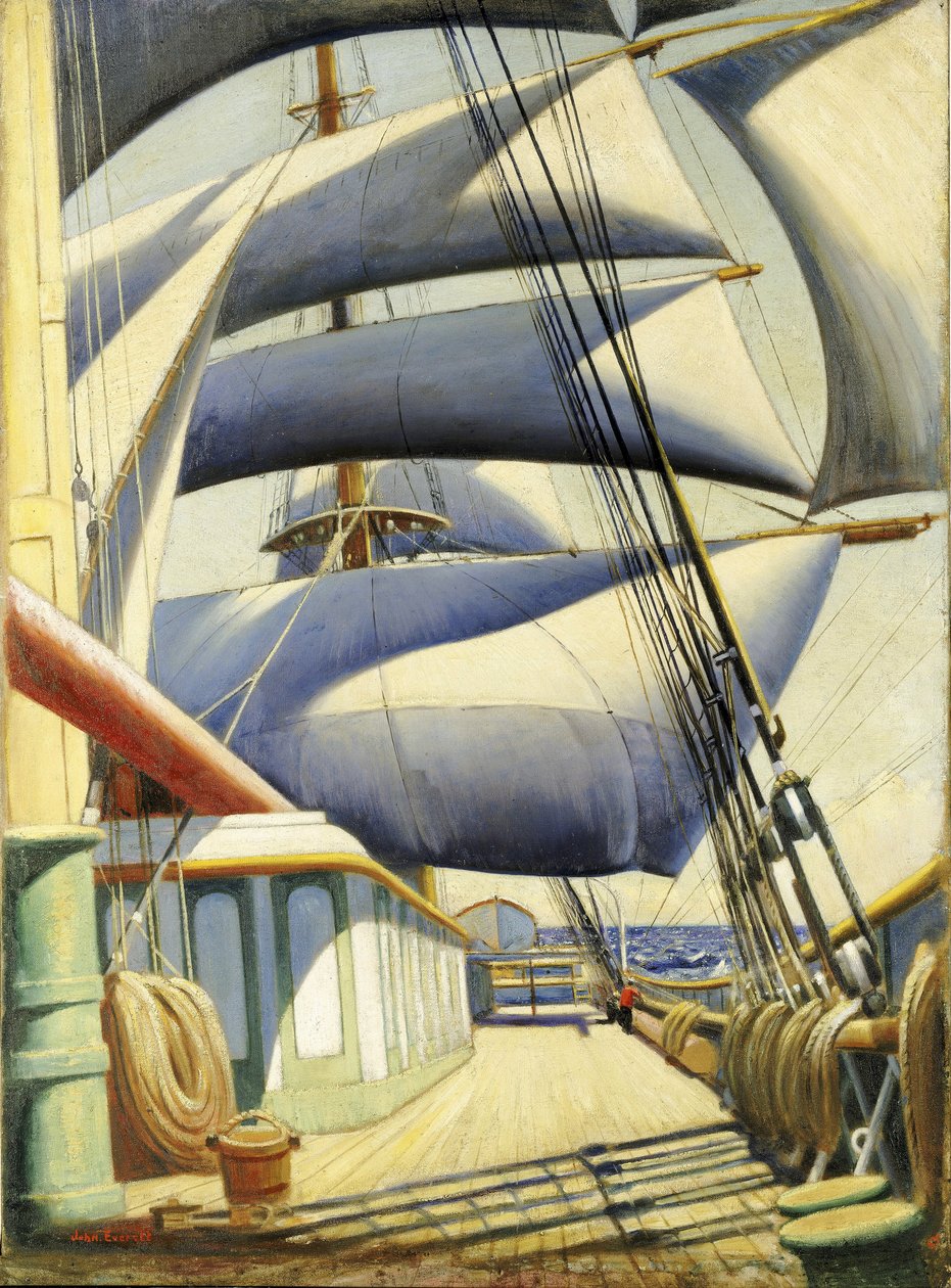 Widok na Endymiona przy dobrej pogodzie. Olej na płótnie autorstwa Herberta Barnarda Johna Everetta (1876-1949) autorstwa John Everett